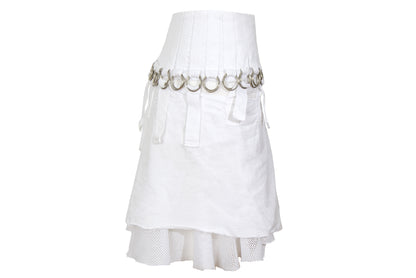 S/S 2004 Diesel StyleLab technical mini skirt with mesh lining