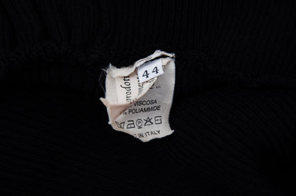 Vintage Italian brand asymmetrical cut top with o-ring and cut-out details - Made in Italy