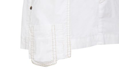 2000s Marithé + François Girbaud white technical utility mini skirt