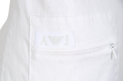 Vintage Armani Jeans linen blend utility cargo mini sleeveless dress