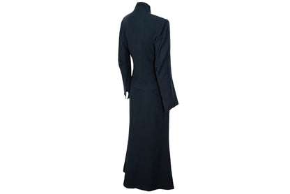 Vintage Ritsuko Shirahama minimalist avant garde 100% wool skirt suit / Made in Japan