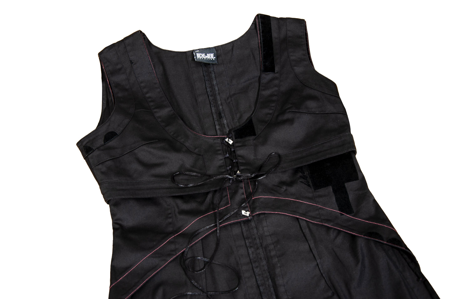 RARE Biche de Bere asymmetric top and corset skirt two piece set