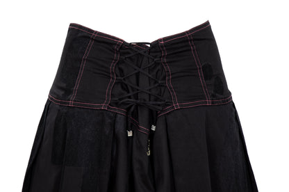 RARE Biche de Bere asymmetric top and corset skirt two piece set