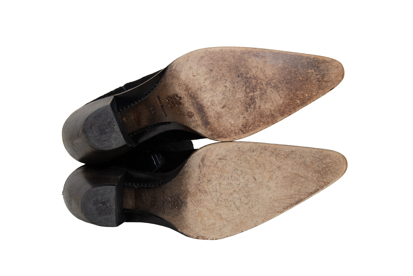 Vintage Italian black pony hair western boots - Genuine leather – Made in Italy