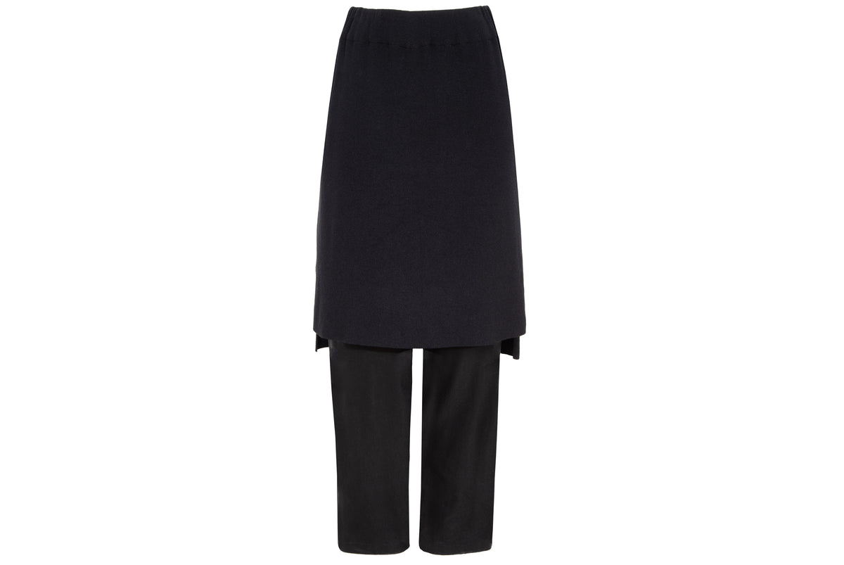 Vintage Y's by Yohji Yamamoto linen blend knit overskirt pants - Made in Japan