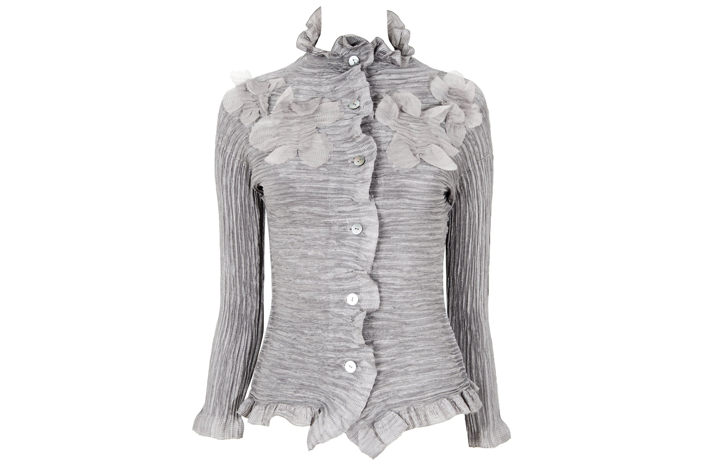 Vintage Y.K. PRESE by Yoshiyuki Konishi permanent pleats blouse - Made in Japan