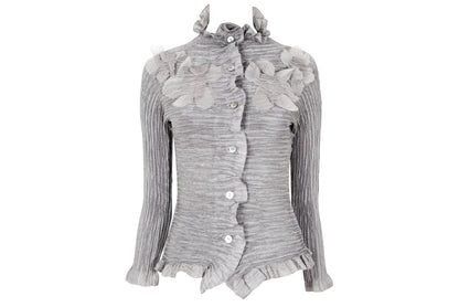 Vintage Y.K. PRESE by Yoshiyuki Konishi permanent pleats blouse - Made in Japan