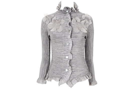 Vintage Y.K. PRESE by Yoshiyuki Konishi permanent pleats blouse - Made in Japan
