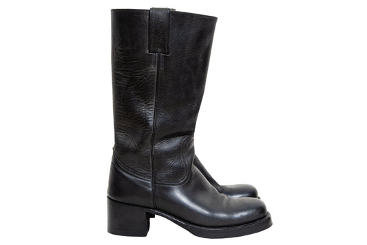 Vintage black leather Sancho Campus boots - Women's size 39