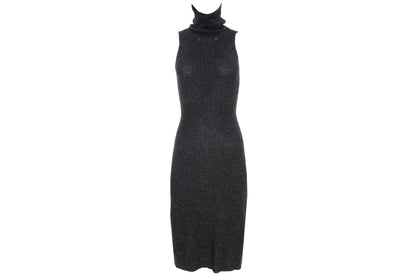 Vintage Italian brand cashmere blend knit open back sleeveless dress - Made in Italy