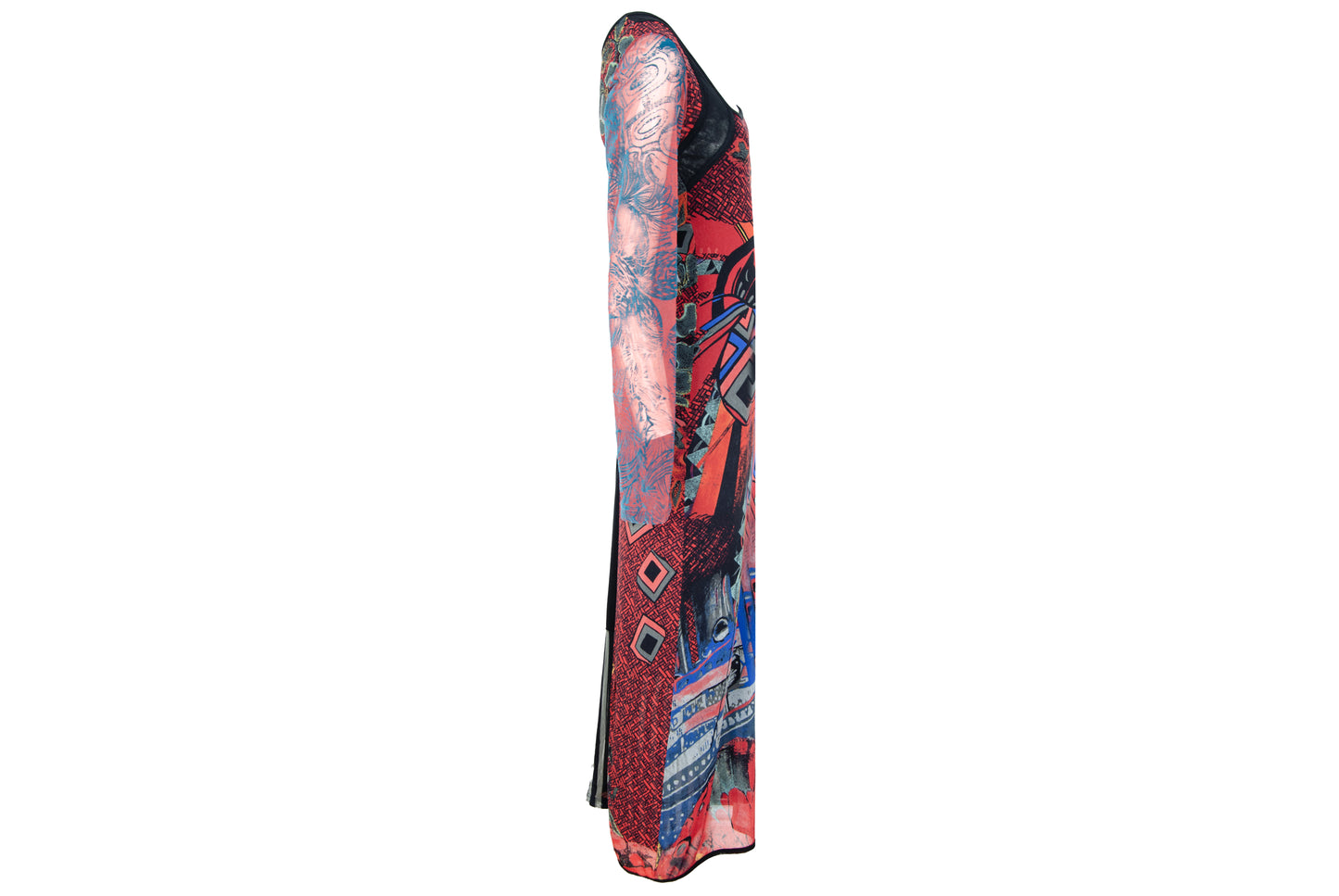 2000s Save The Queen abstract colorful print maxi dress - Made in Italy - M