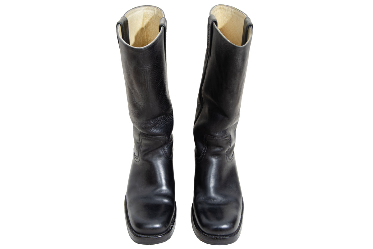 Vintage black leather Sancho Campus boots - Women's size 39