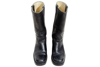 Vintage black leather Sancho Campus boots - Women's size 39