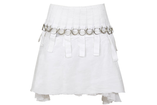 S/S 2004 Diesel StyleLab technical mini skirt with mesh lining