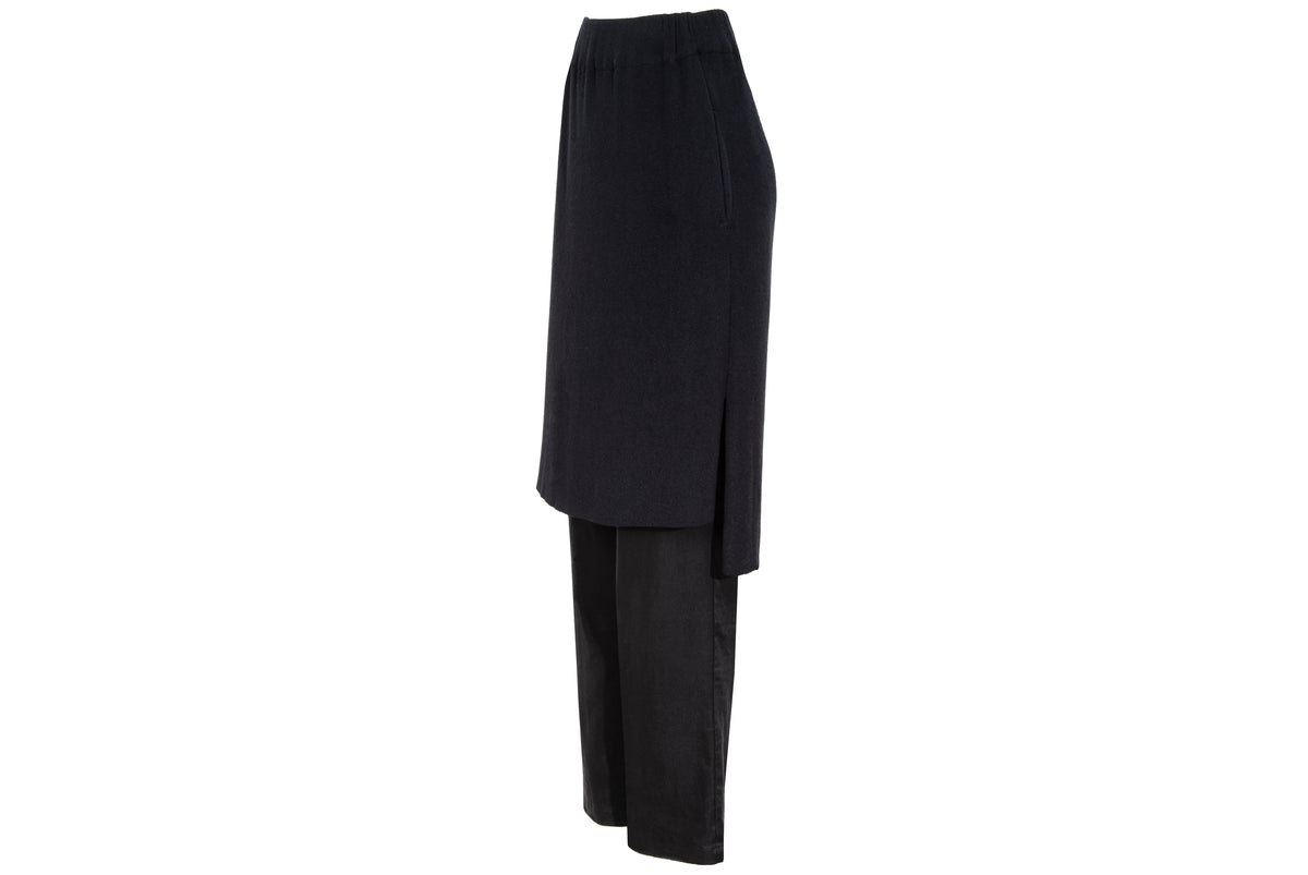 Vintage Y's by Yohji Yamamoto linen blend knit overskirt pants - Made in Japan