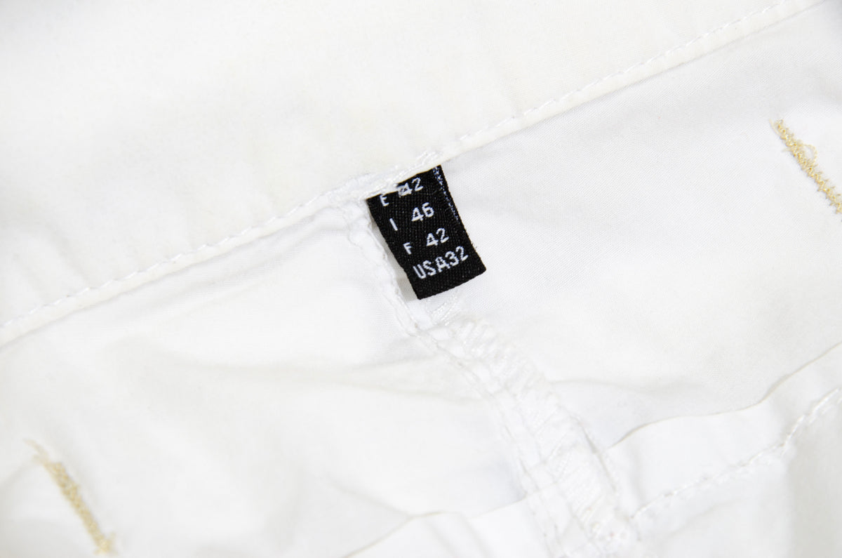 2000s Marithé + François Girbaud white technical utility mini skirt