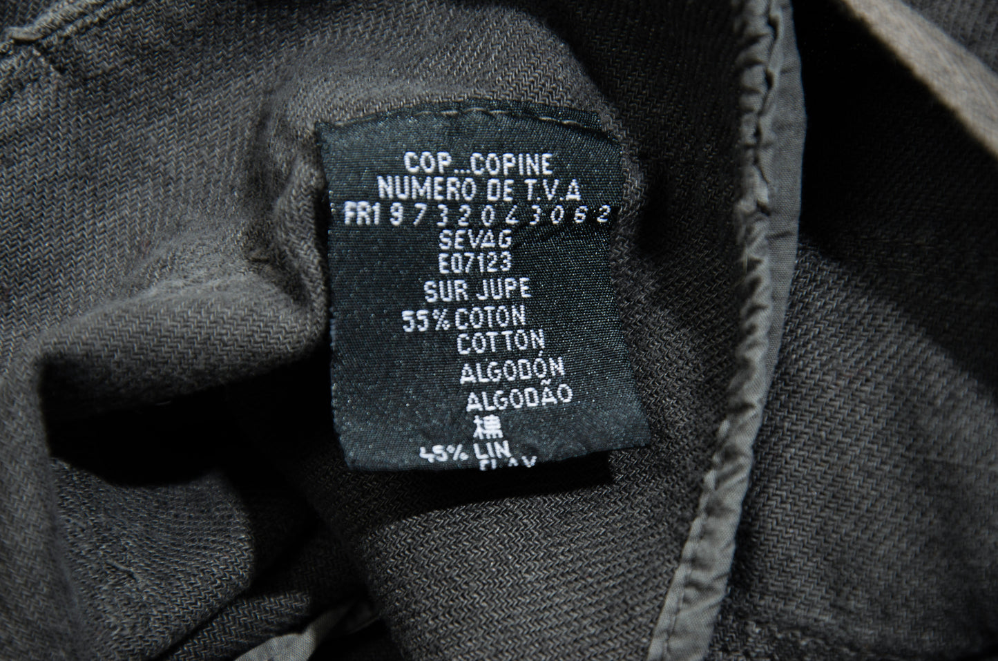 2000s Cop Copine linen and cotton blend multi-strap skirt - Size 38