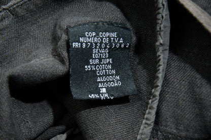 2000s Cop Copine linen and cotton blend multi-strap skirt - Size 38