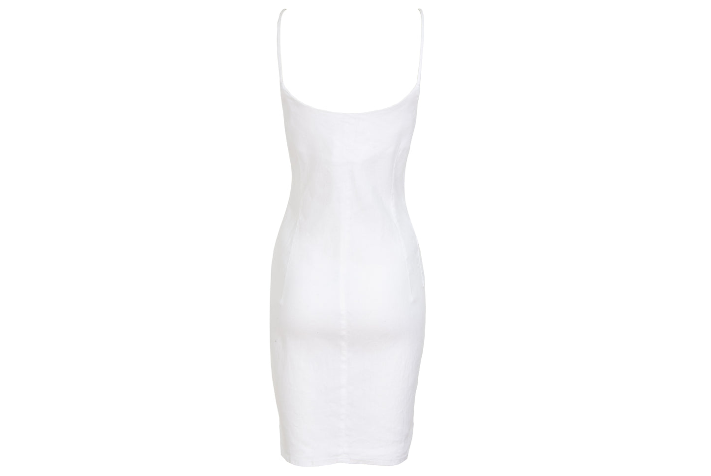 Vintage Armani Jeans linen blend utility cargo mini sleeveless dress