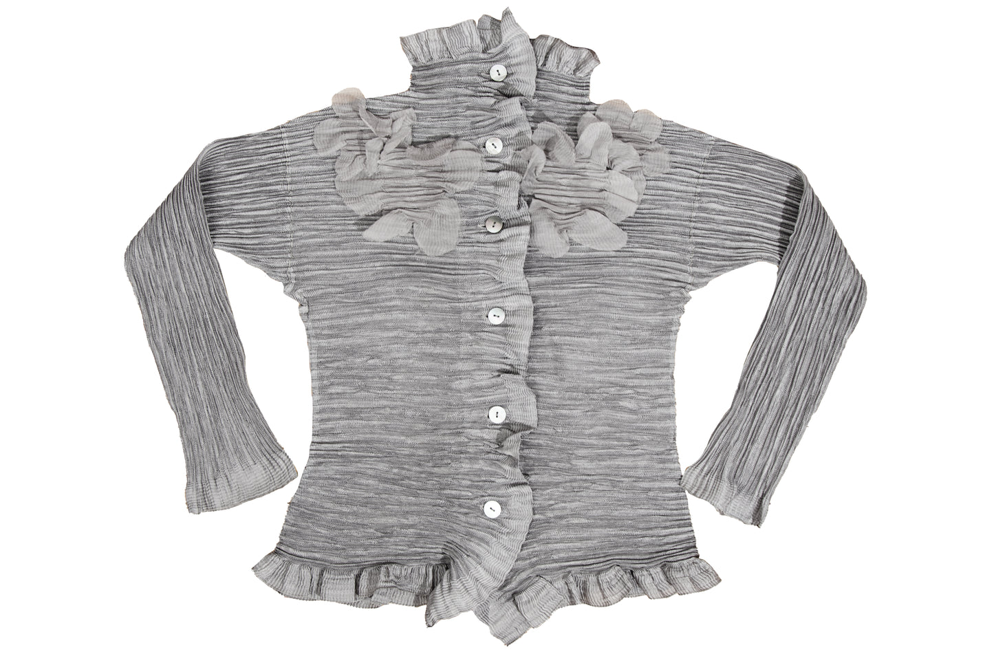 Vintage Y.K. PRESE by Yoshiyuki Konishi permanent pleats blouse - Made in Japan