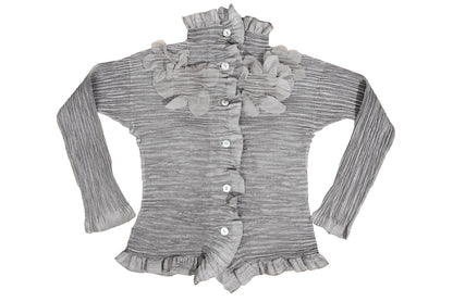 Vintage Y.K. PRESE by Yoshiyuki Konishi permanent pleats blouse - Made in Japan