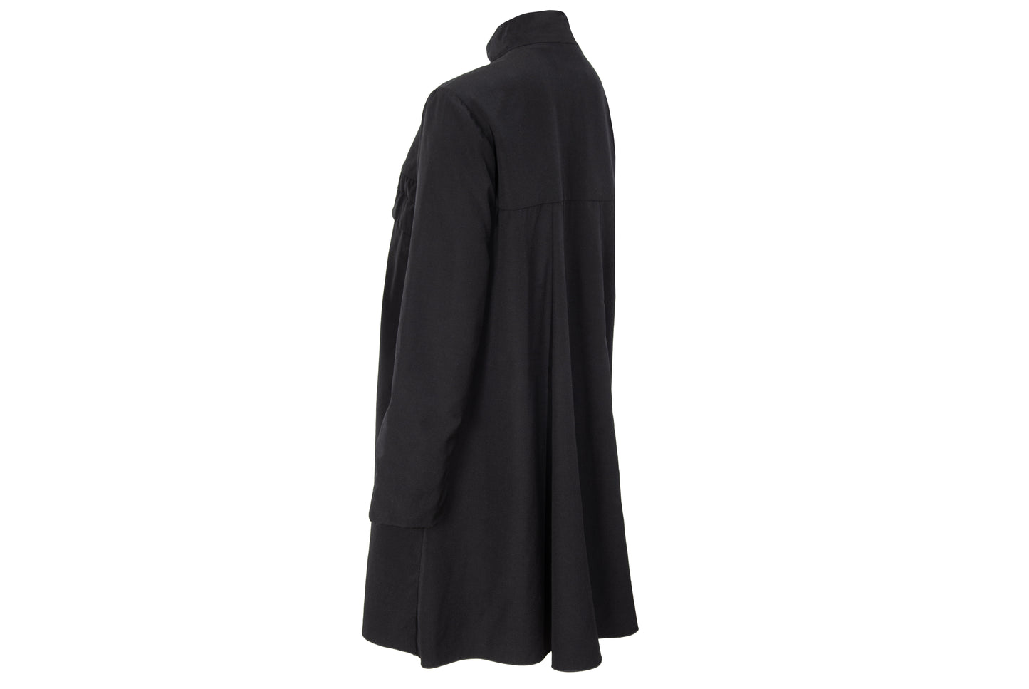 Vintage Chloé black military inspired double breasted lightweight coat - Made in France