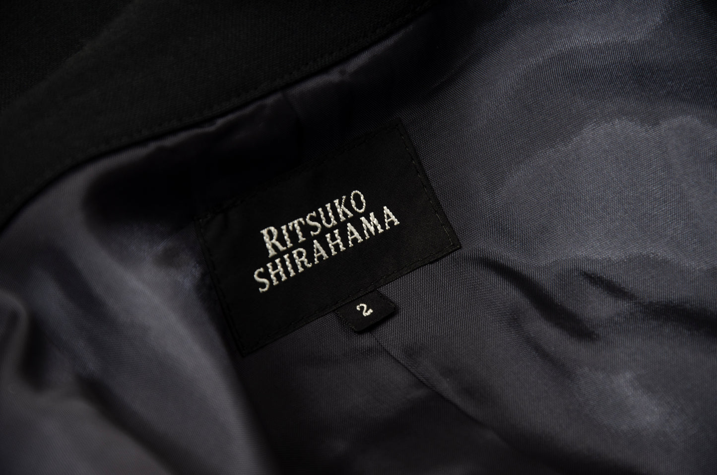 Vintage Ritsuko Shirahama minimalist avant garde 100% wool skirt suit / Made in Japan
