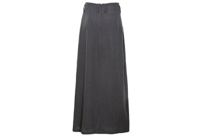 Vintage Japanese designer architectural fold draped wool column skirt / Made in Japan