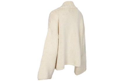 Vintage Ivan Grundahl 100% wool avant garde wide sleeves oversized cable knit pullover