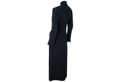 Vintage Ritsuko Shirahama minimalist avant garde 100% wool skirt suit / Made in Japan