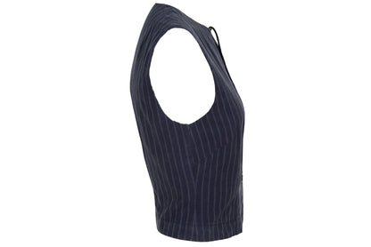 90s Marcel Marongiu pinstripe waistcoat - 100% cotton - Made in France