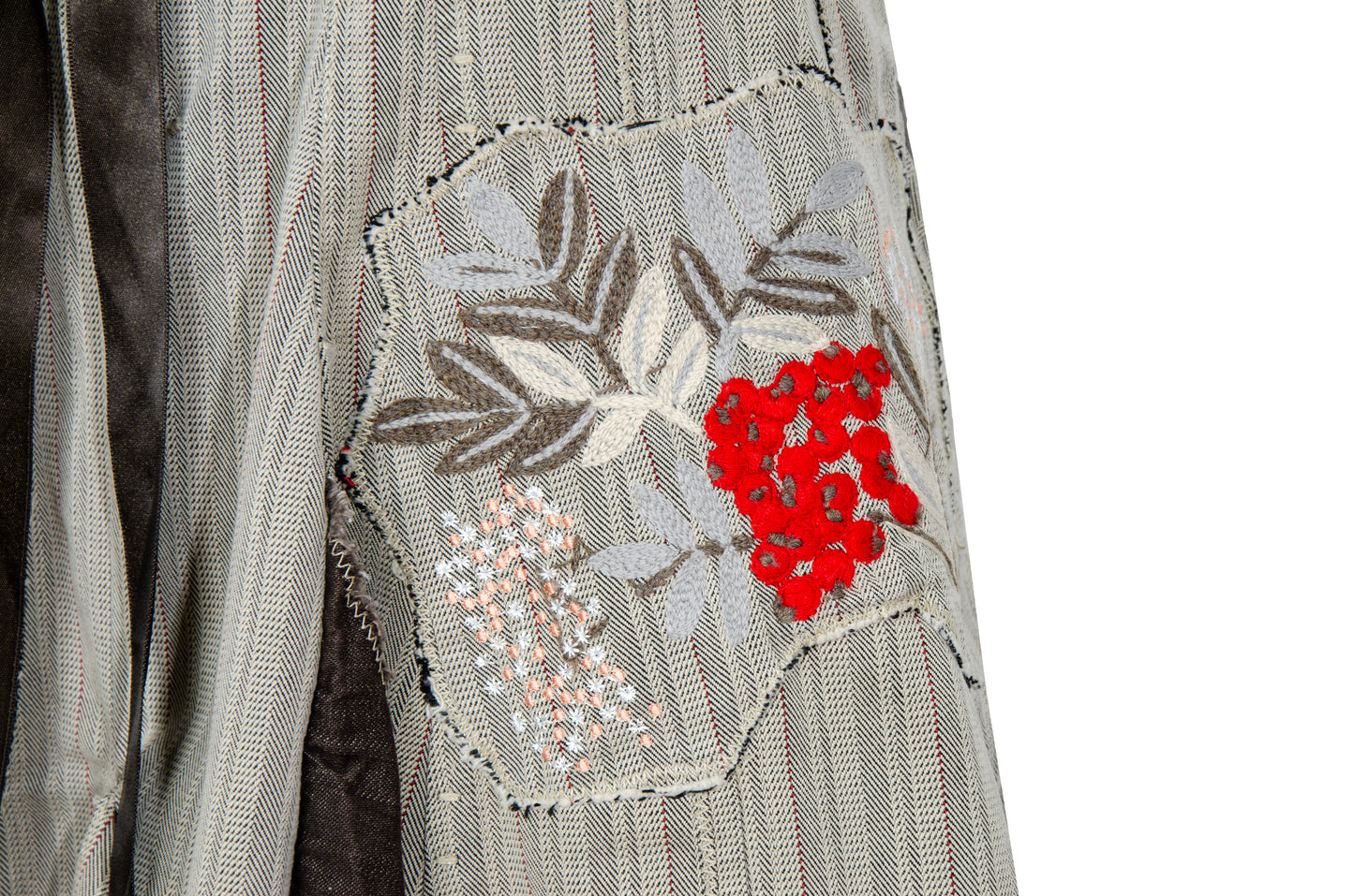 2000s Marithé + François Girbaud layered asymmetrical button front skirt - Made in Italy