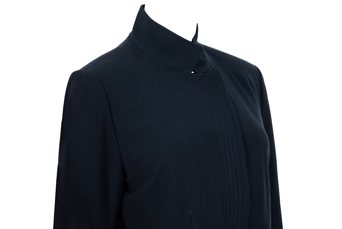 Vintage Ritsuko Shirahama minimalist avant garde 100% wool skirt suit / Made in Japan