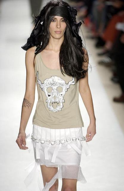 S/S 2004 Diesel StyleLab technical mini skirt with mesh lining