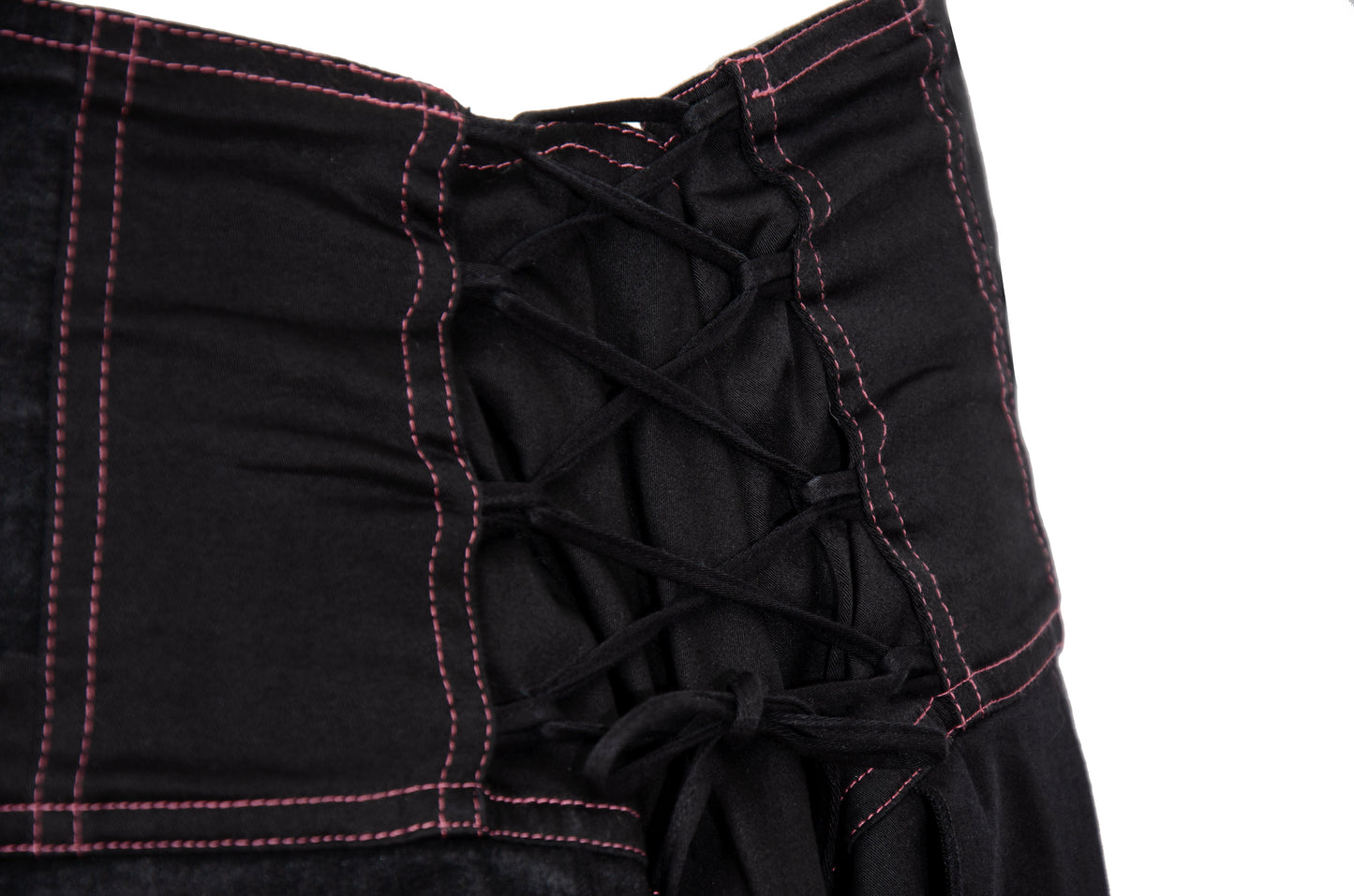 RARE Biche de Bere asymmetric top and corset skirt two piece set