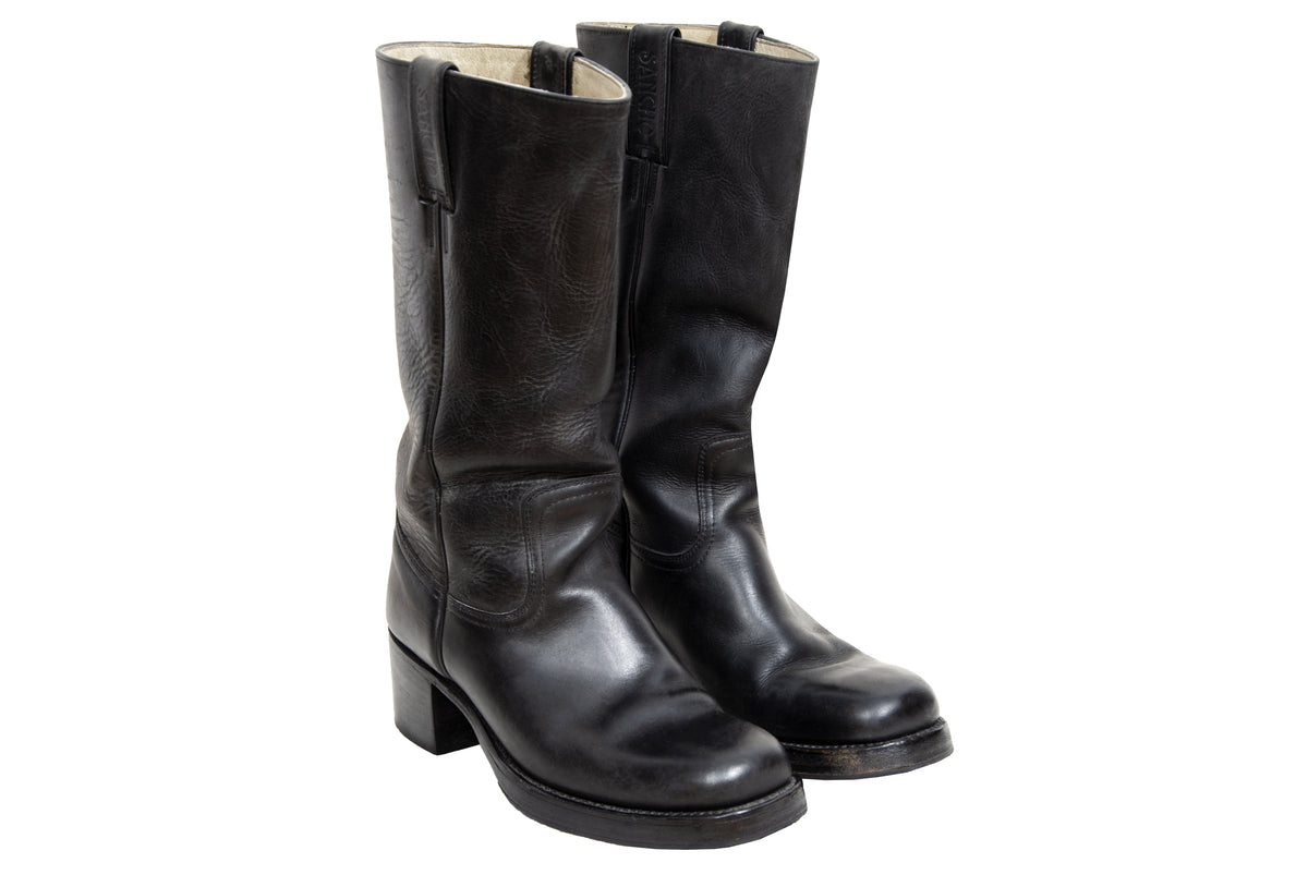 Vintage black leather Sancho Campus boots - Women's size 39