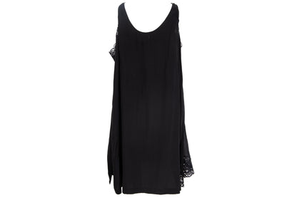 Vintage Japanese brand 100% silk experimental lingerie inspired deconstructed slip dress with asymmetrical lace panels