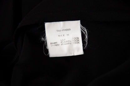 Vintage Japanese brand 100% silk experimental lingerie inspired deconstructed slip dress with asymmetrical lace panels