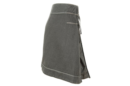 2000s Cop Copine linen and cotton blend multi-strap skirt - Size 38