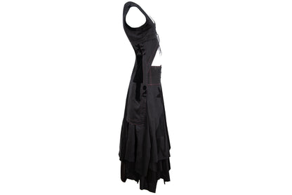 RARE Biche de Bere asymmetric top and corset skirt two piece set