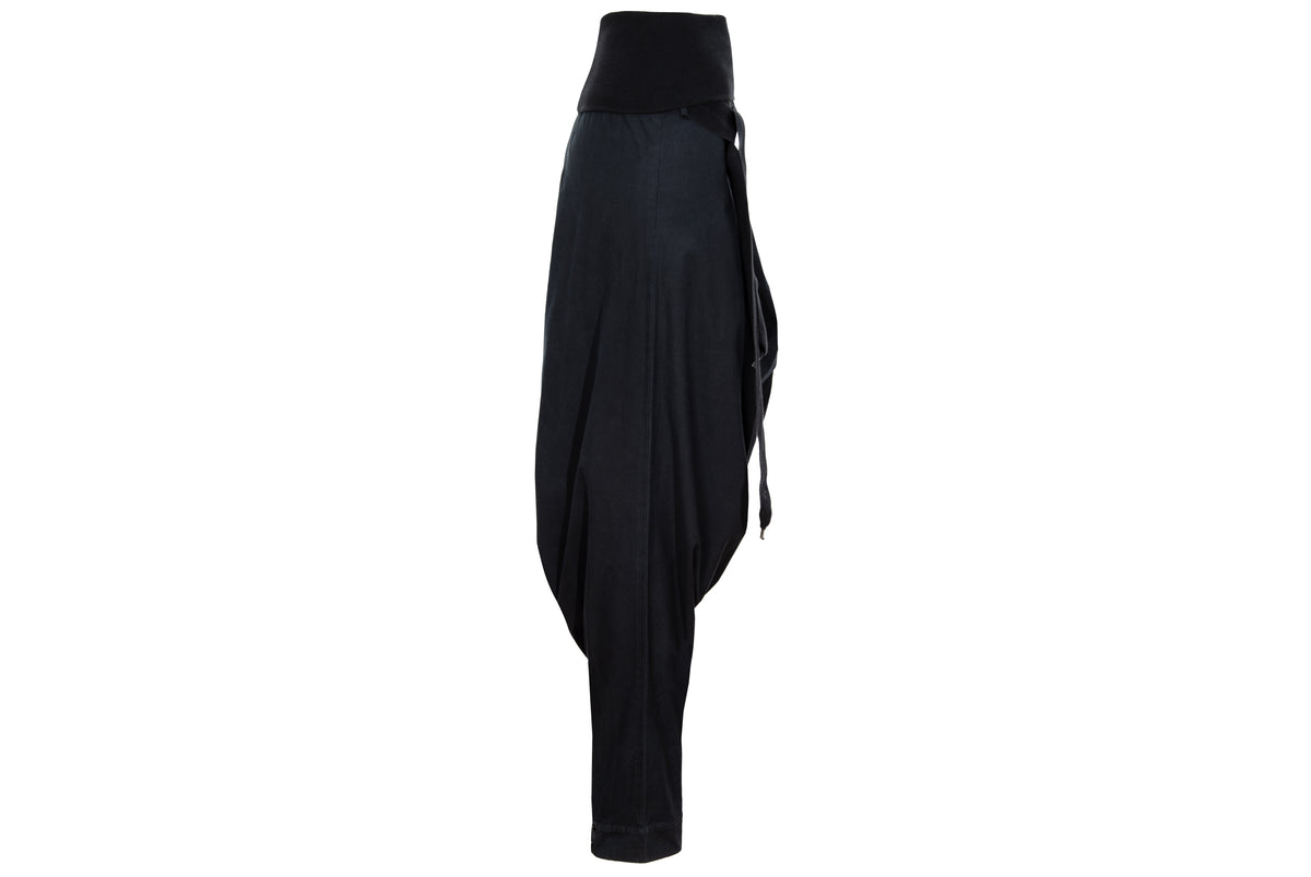2000s Cop Copine convertible black low crotch pants or strapless jumpsuit