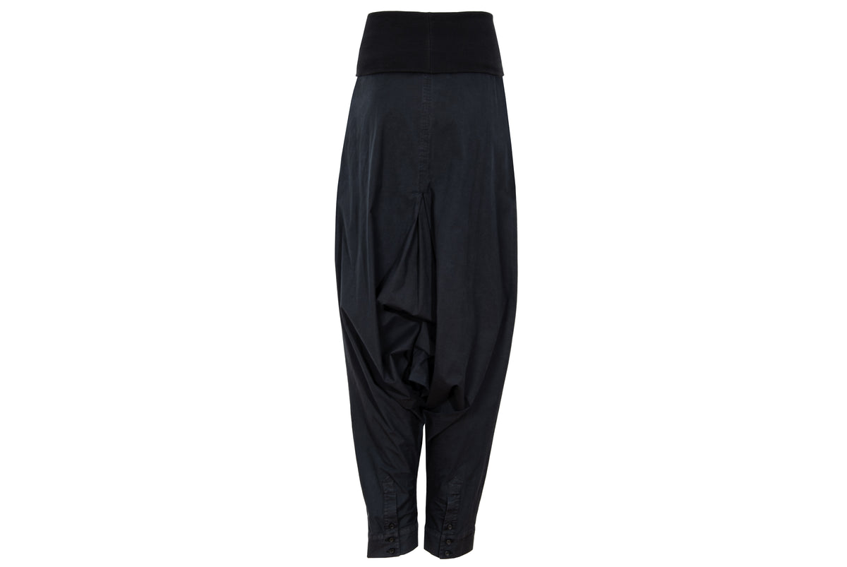 2000s Cop Copine convertible black low crotch pants or strapless jumpsuit