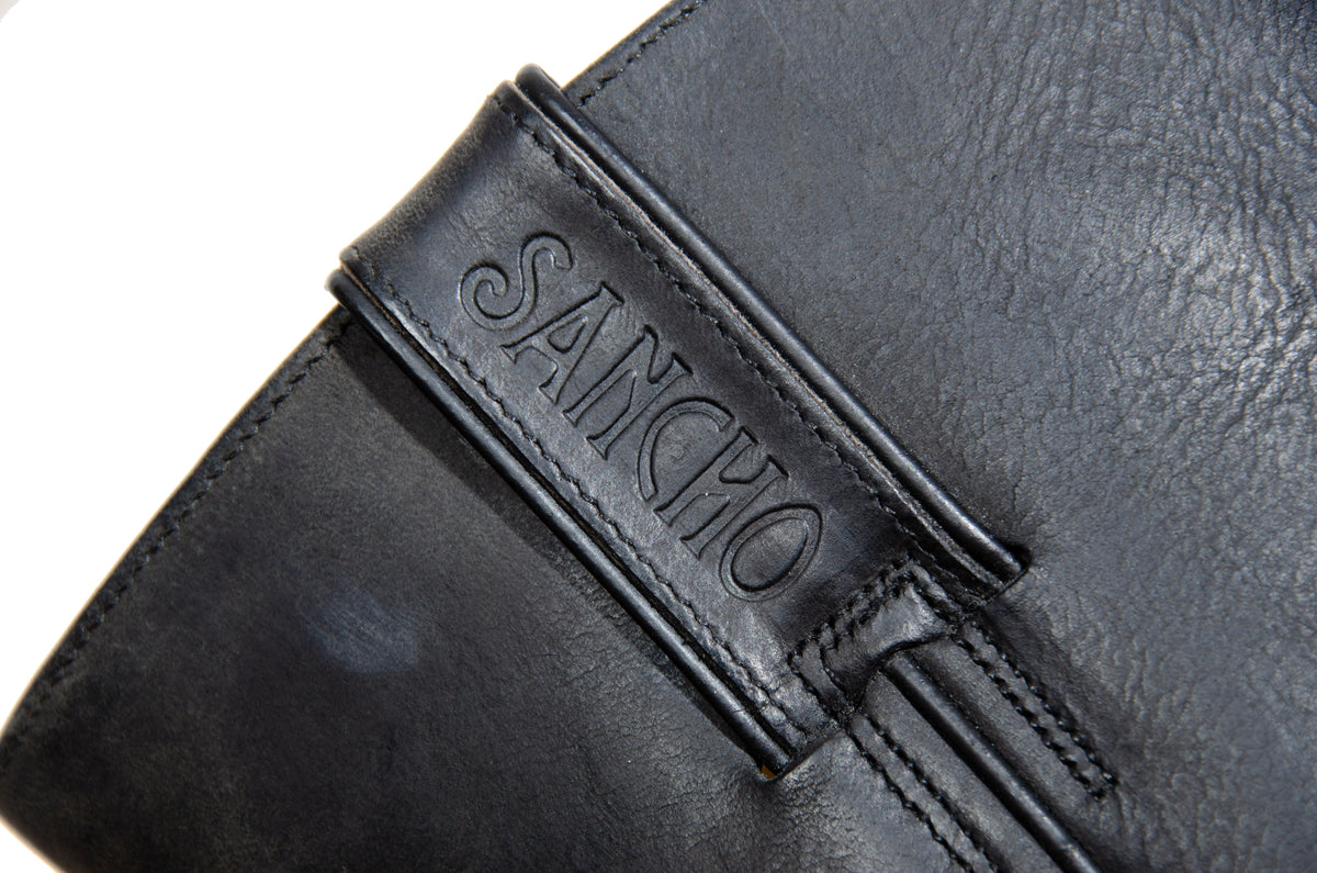 Vintage black leather Sancho Campus boots - Women's size 39