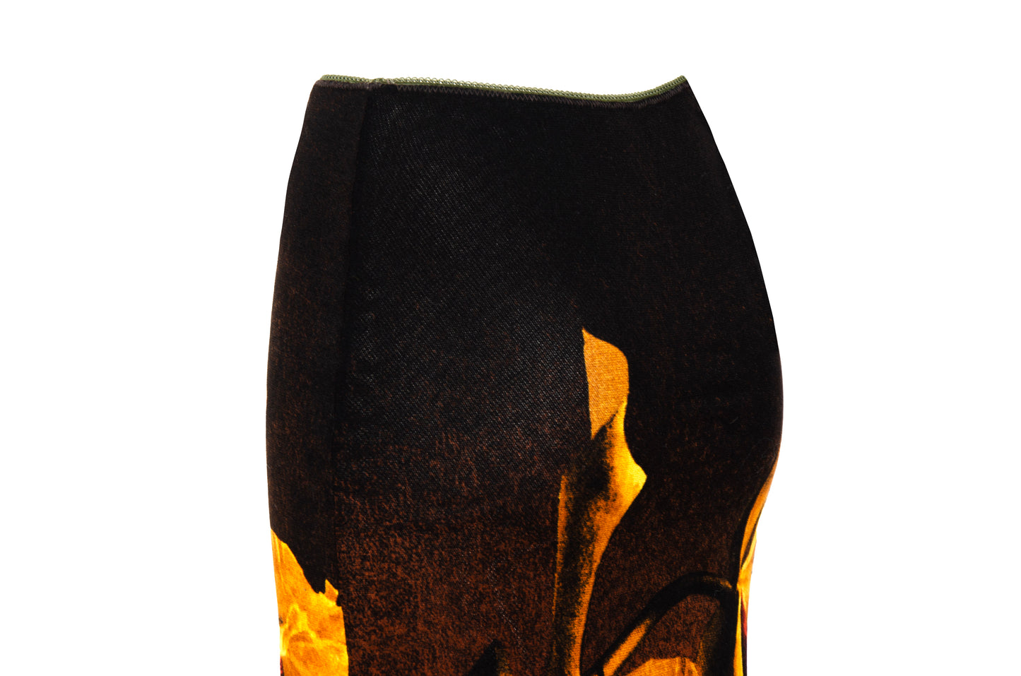 90s Italian brand sheer mesh orchid flower print skirt - Made in Italy